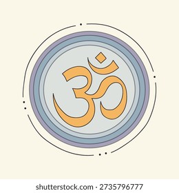 Om Symbol Mandala Sacred Geometry Spirituality Yoga Meditation Art