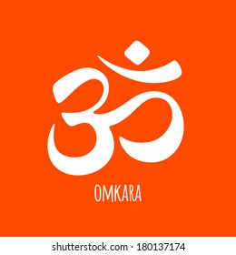 Om symbol omkara in Devanagari and Hindi style