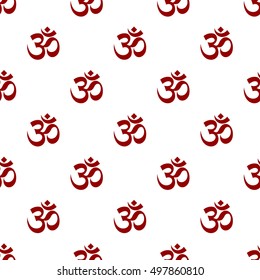 Om Symbol Seamless Pattern