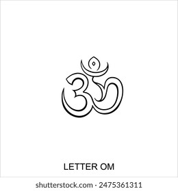 Om symbol, Om vector art, om poster, digital art, om icon symbol sign, and logo, vector background, vector art, and illustration