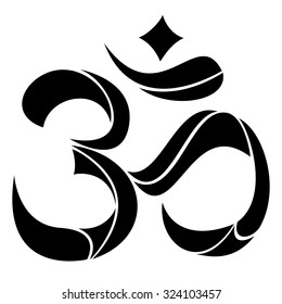 Om symbol Yoga or Pranava. 