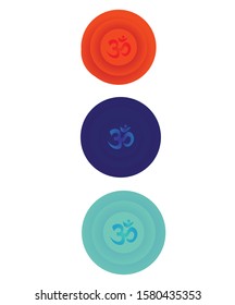Om with trending colors vector graphic design and illustration art.