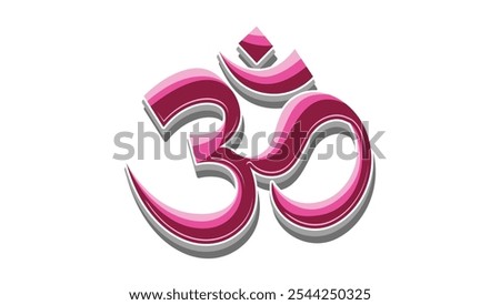 Om vector 3D clipart for graphic designer