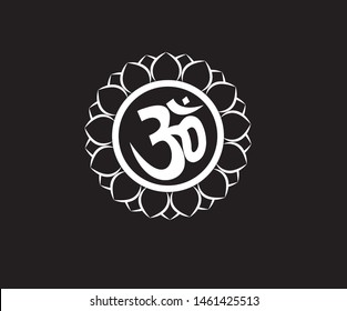 Om vector graphic design tattoo design.