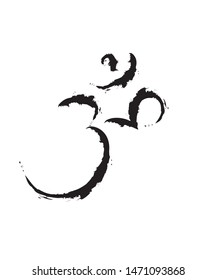 Om vector graphic new design art.