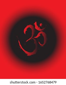 Om vector graphic trendy design.
