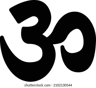 om Vector illustration on a transparent background. Premium quality symbols. Glyphs  vector icon for concept and graphic design.