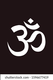 om yoga spiritual art vector
