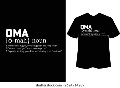 OMA definition t-shirt design for t-shirt quotes