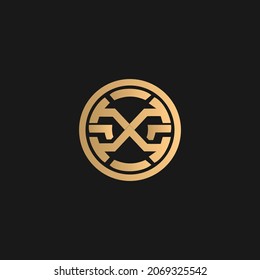 OMA vector logo design. Letter OMA in Circle. 