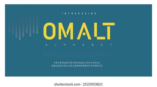 Omalt Minimal alphabet fonts. Typography, Lettering, Elegant, Fashion, Designs, Serif fonts, Lowercase. Vector illustration