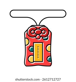 omamori amulet shintoism color icon vector. omamori amulet shintoism sign. isolated symbol illustration