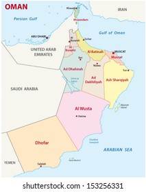 Oman Administrative Map