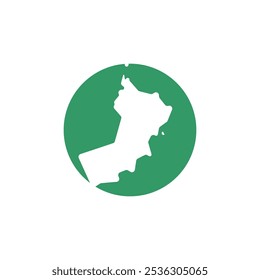 soman mapa de país círculo borda vetor ícone ilustração design