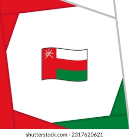Oman Flag Abstract Background Design Template. Oman Independence Day Banner Social Media Post. Oman Banner