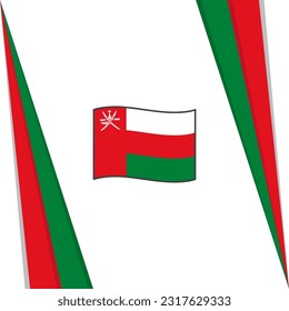 Oman Flag Abstract Background Design Template. Oman Independence Day Banner Social Media Post. Oman Flag