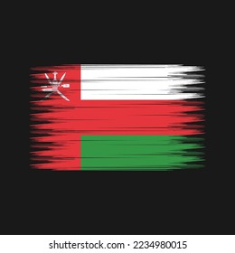 Oman Flag-Vektorgrafik