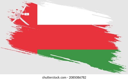 Bandera de Omán con textura gruesa