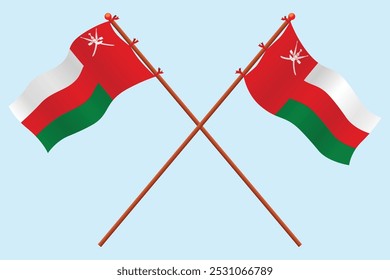 Oman Flag icon illustration. For education about the country of Oman and a symbol of concern for Oman.