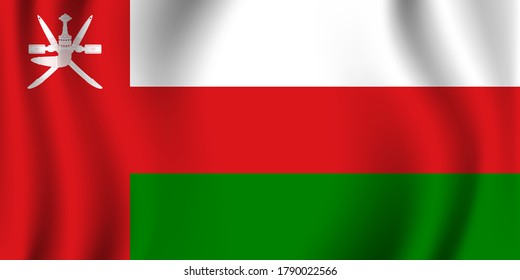 Oman flag image vector. EPS.file.