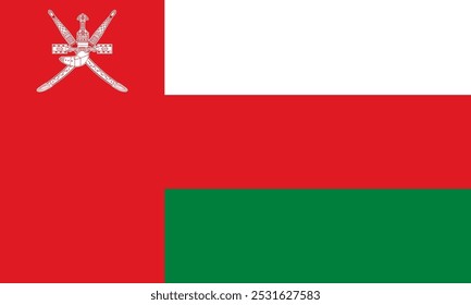 Oman flag national material design