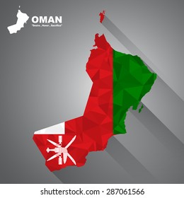 2,988 Oman map with flag Images, Stock Photos & Vectors | Shutterstock