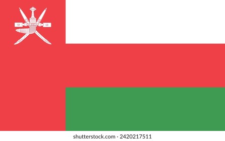 Oman Flag Vector Design Stock Illustration