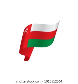 Oman flag, vector illustration