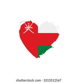 Oman flag, vector illustration