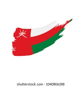 Oman flag, vector illustration