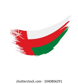 Oman flag, vector illustration