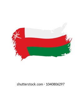 Oman flag, vector illustration