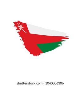 Oman flag, vector illustration