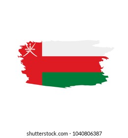 Oman flag, vector illustration