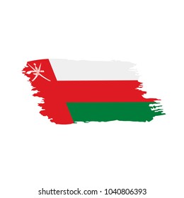 Oman flag, vector illustration