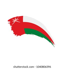 Oman flag, vector illustration