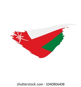 Oman flag, vector illustration