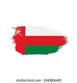 Oman flag, vector illustration