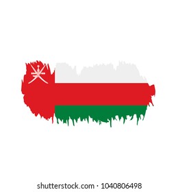 Oman flag, vector illustration