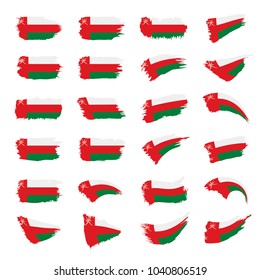Oman flag, vector illustration