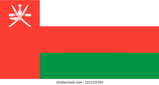 Oman Flag vector illustration