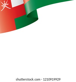 Oman flag, vector illustration on a white background