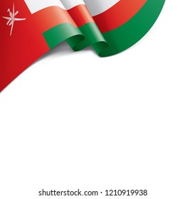Oman flag, vector illustration on a white background