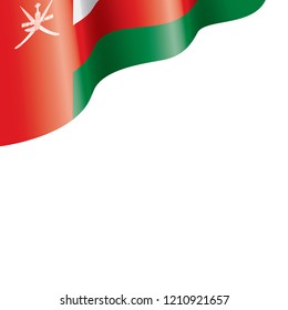Oman flag, vector illustration on a white background