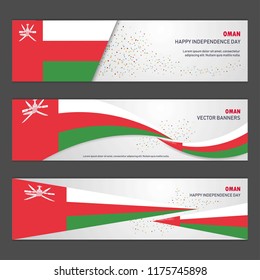 Oman independence day abstract background design banner and flyer, postcard, landscape, celebration vector illustration
