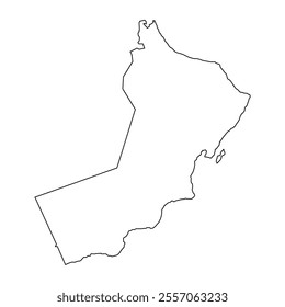 oman map icon illustration design