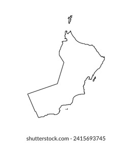 Oman map icon,vector illustration symbol design