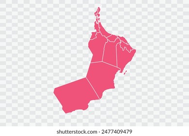 Oman Map punch Color Background quality files png