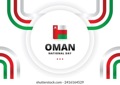 Oman National Day Vector Design Illustration