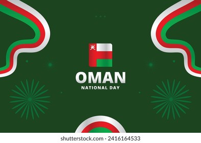 Oman National Day Vector Design Illustration